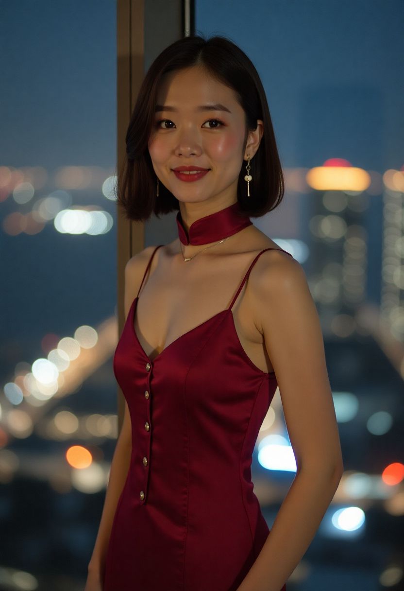 亚麻灰棕通勤发型
